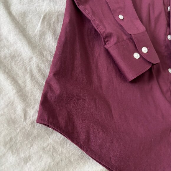 Le 31 Modern Fit Dress Shirt in Plum - Picture 3 of 10